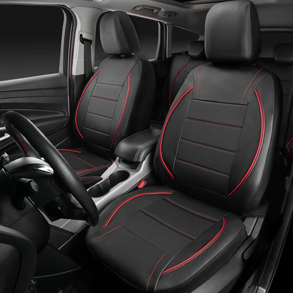 Universal Leather Car Seat Covers Simple Style Breathable  Full Set or Front Pair