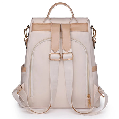 1 Anti-Theft Medium-Sized Classic Backpack With Black Minimalist Adjustable Shoulder Straps, Perfect For Outdoor, Travel, And Ba