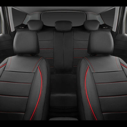 Universal Leather Car Seat Covers Simple Style Breathable  Full Set or Front Pair