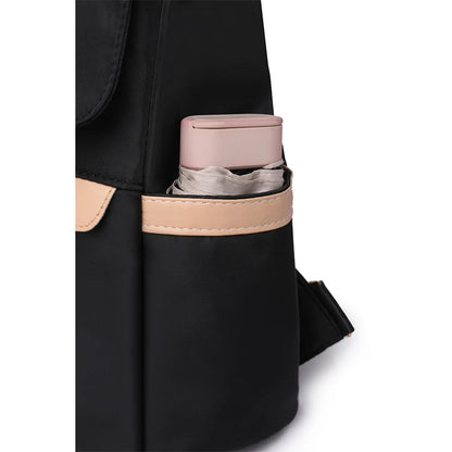 1 Anti-Theft Medium-Sized Classic Backpack With Black Minimalist Adjustable Shoulder Straps, Perfect For Outdoor, Travel, And Ba