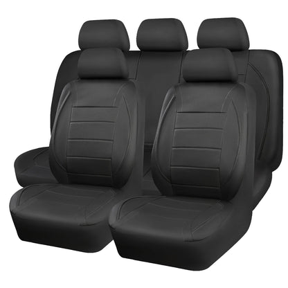 Universal Leather Car Seat Covers Simple Style Breathable  Full Set or Front Pair