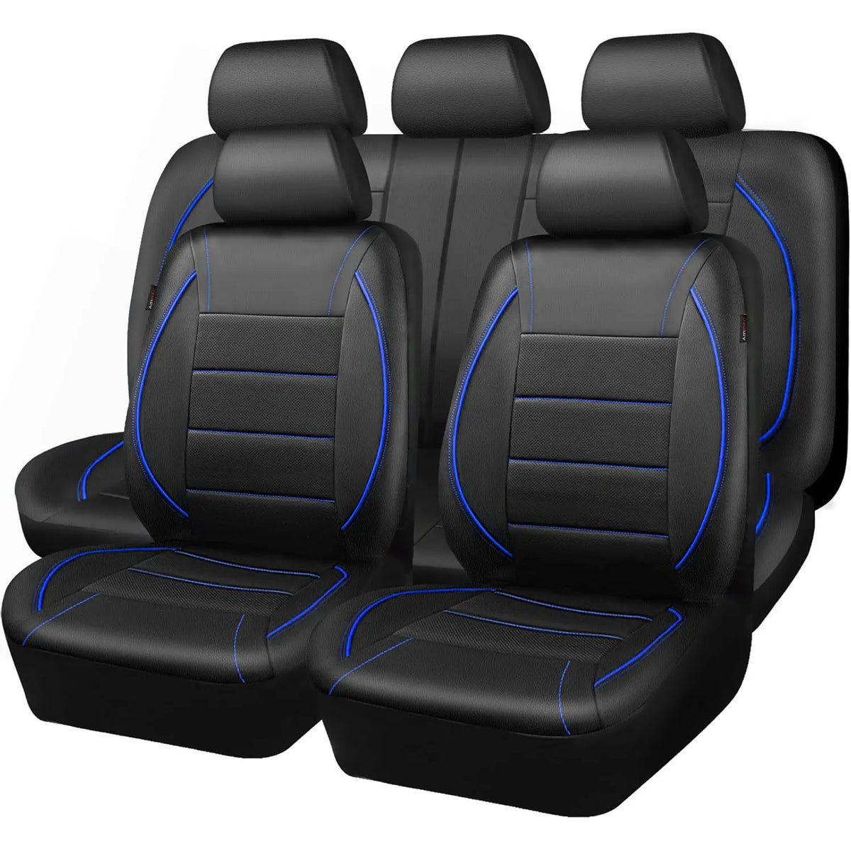 Universal Leather Car Seat Covers Simple Style Breathable  Full Set or Front Pair