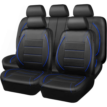 Universal Leather Car Seat Covers Simple Style Breathable  Full Set or Front Pair