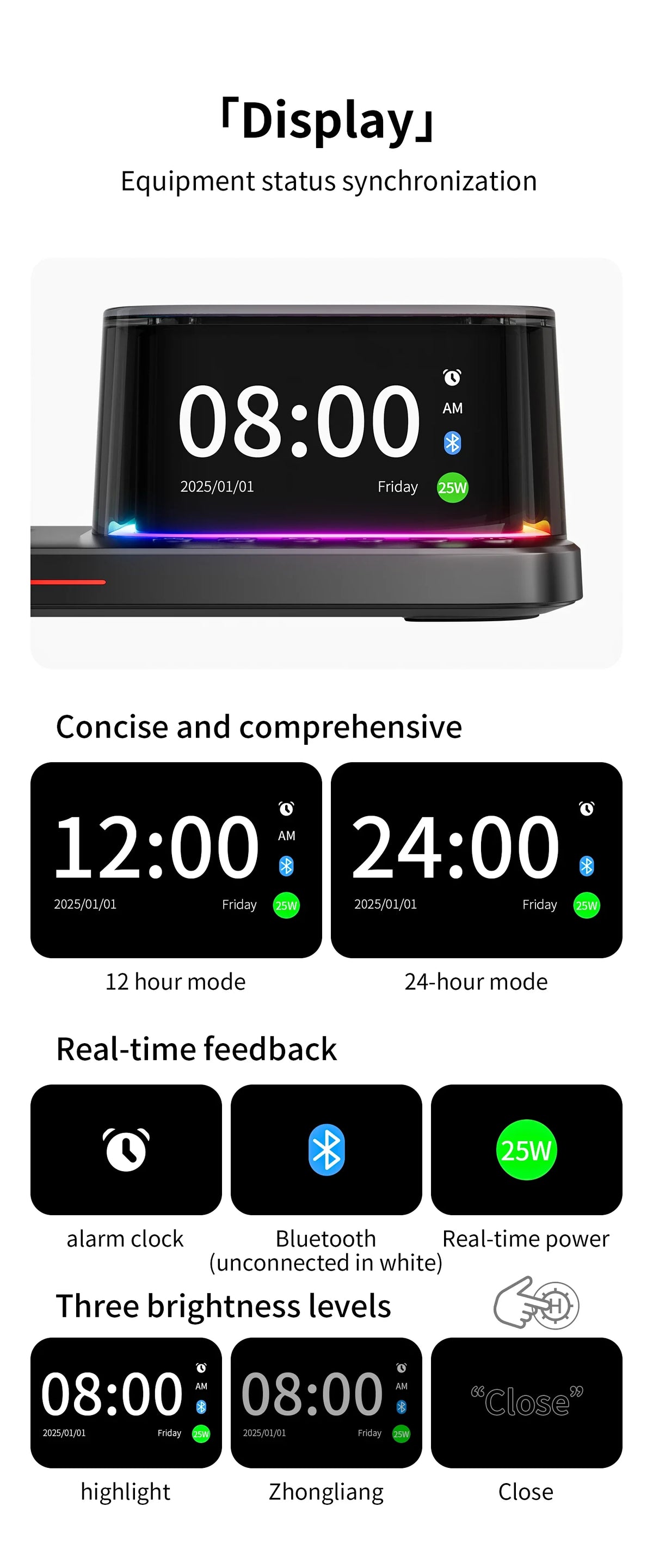 Qi2.2 25W 5 in 1 Magnetic Wireless Charger Stand Bluetooth Speaker Fast Charging For iPhone 17 Pro Apple Samsung Watch 2-9 SE