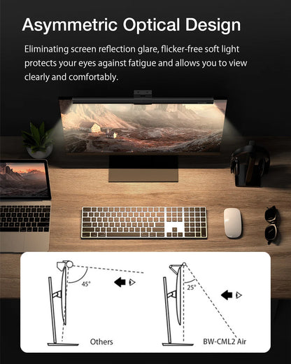 BlitzWolf BW-CML2 Air Monitor Light Bar Eye Protection 300-1000Lux Touch Control USB Screen Hanging Lightbar for Computer