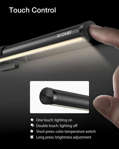 BlitzWolf BW-CML2 Air Monitor Light Bar Eye Protection 300-1000Lux Touch Control USB Screen Hanging Lightbar for Computer