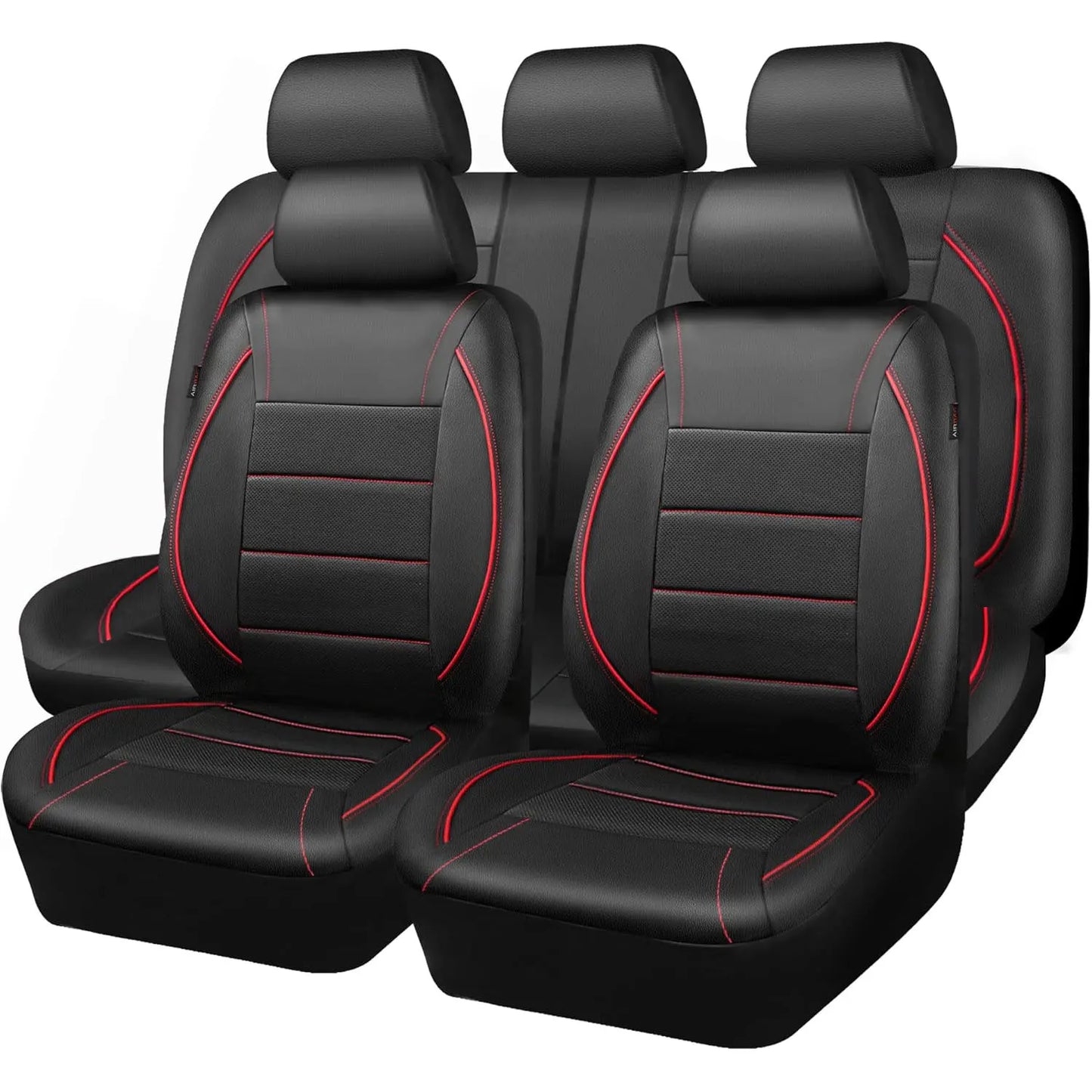 Universal Leather Car Seat Covers Simple Style Breathable  Full Set or Front Pair